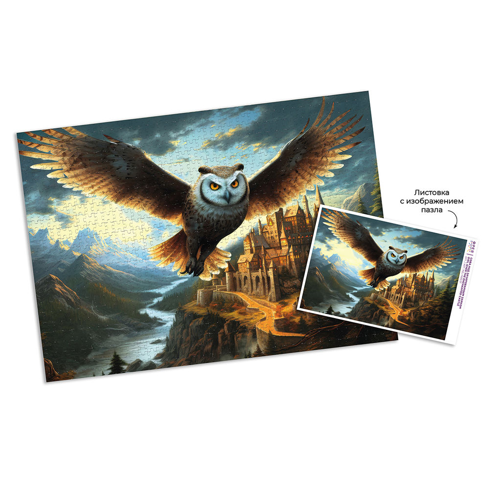 ФРЕЯ Пазл 1500 элемент. PZL-1500/31 Сова над зачарованным замком