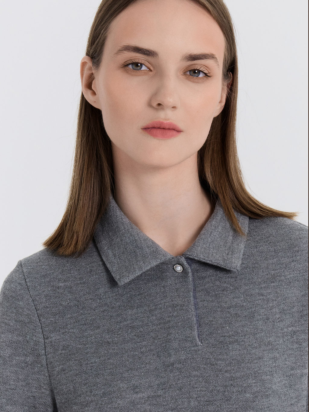 Поло женское серое - Mark formelle фото 4