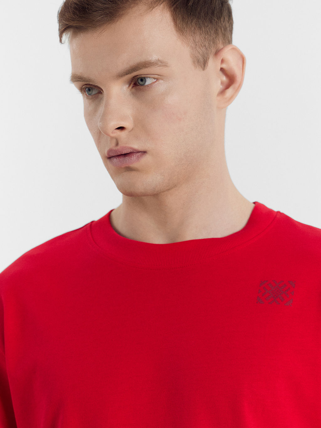 Футболка мужская красная с печатью красный +печать 111846 - Mark formelle фото 5