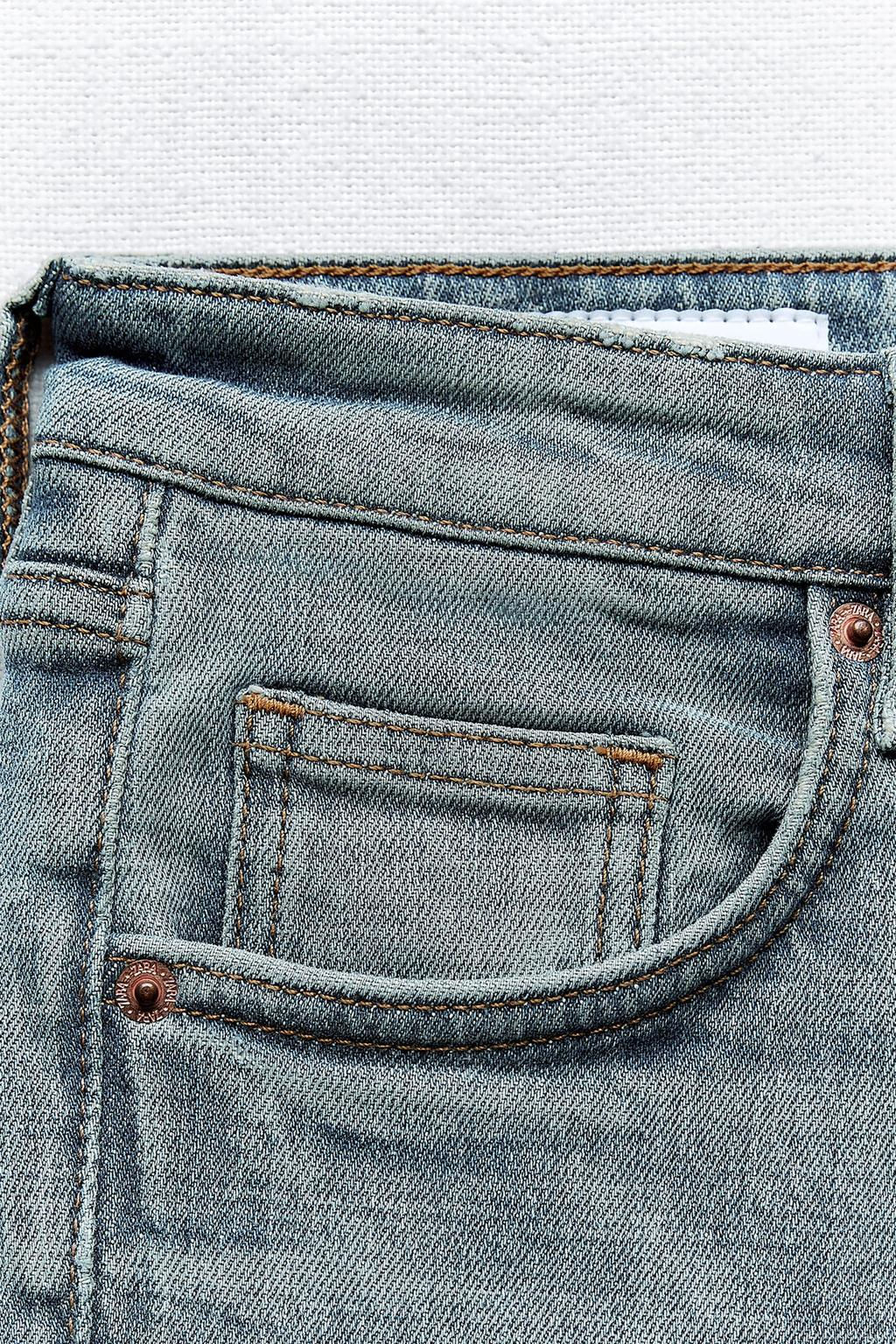 TRF CROPPED FLARE HIGH-WAIST JEANS - Zara фото 4