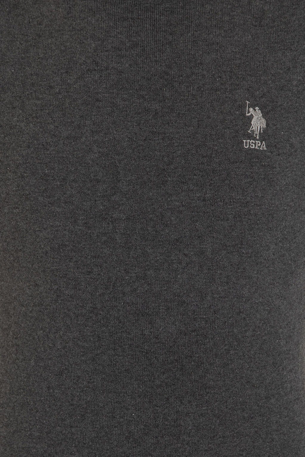 U. S. Polo Assn / Мужской базовый свитер антрацитового меланжа - U.s. polo assn фото 12