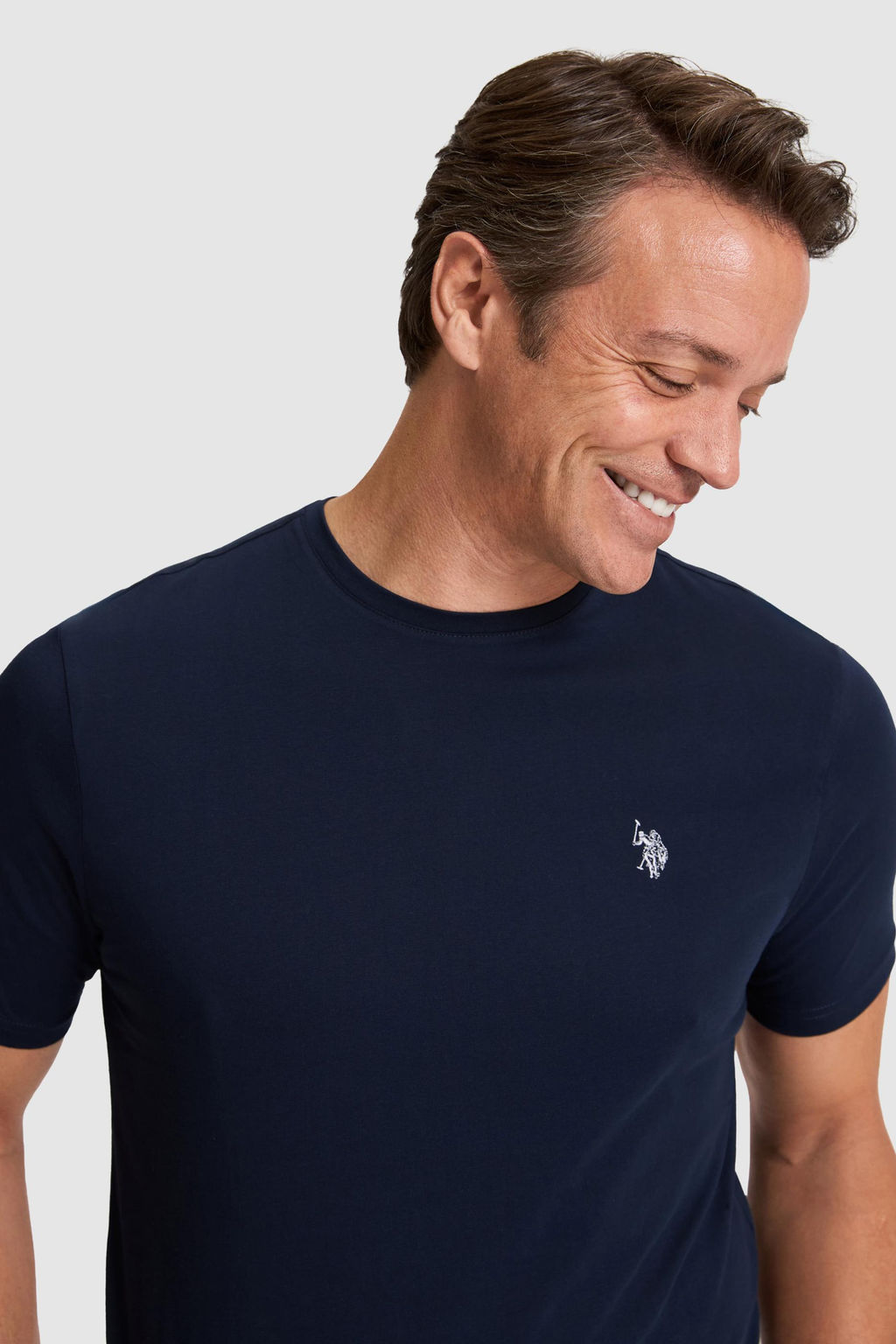 Erkek Lacivert Regular Fit Bisiklet YakaTi__rt