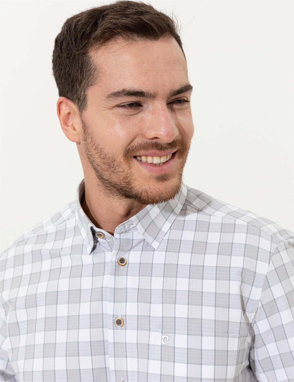 Gri Regular Fit K_sa Kollu G_mlek - Pierre cardin фото 2
