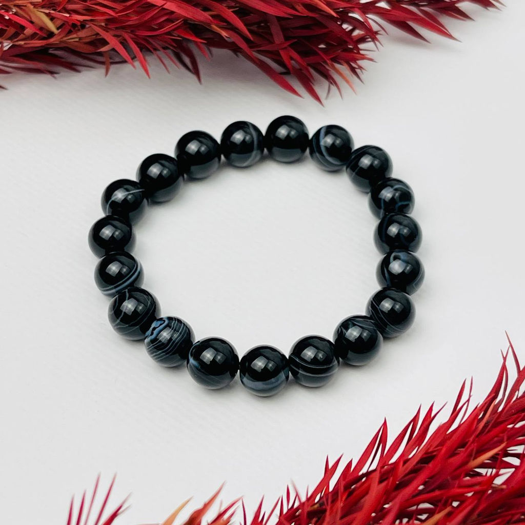 Браслет из полосатого Агата 21 см