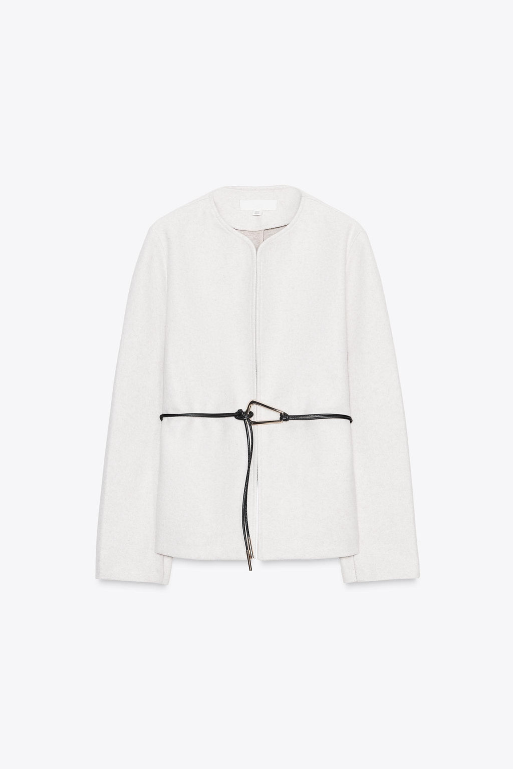 ROUND NECK BLAZER WITH BELT - Zara фото 5