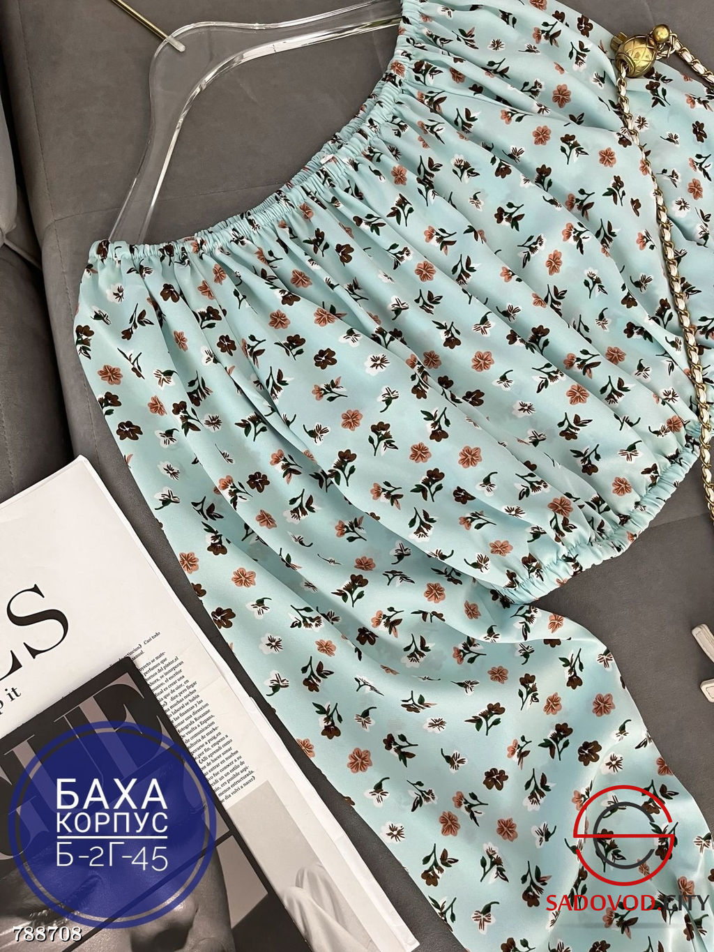 Топ блузка в цветочек женская - Bruno фото 2