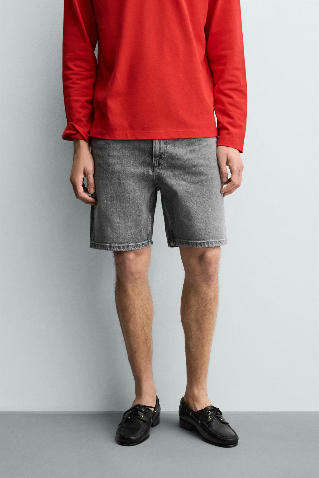 REGULAR FIT DENIM BERMUDA SHORTS - Zara фото 11
