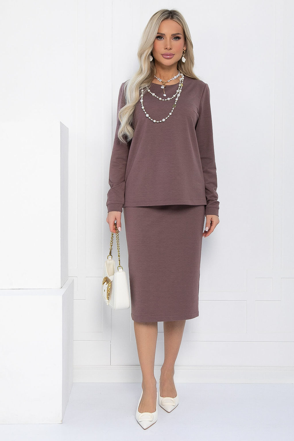 Костюм Очарование стиля (какао) К12788-25М - Lt collection фото 8