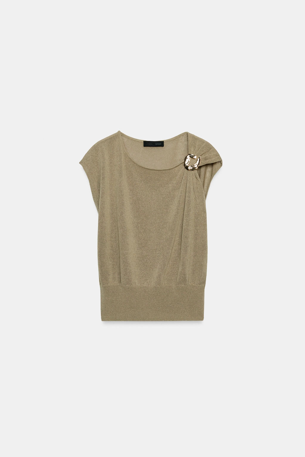 TOP PUNTO FORNITURA / Camel oscuro - Zara фото 8