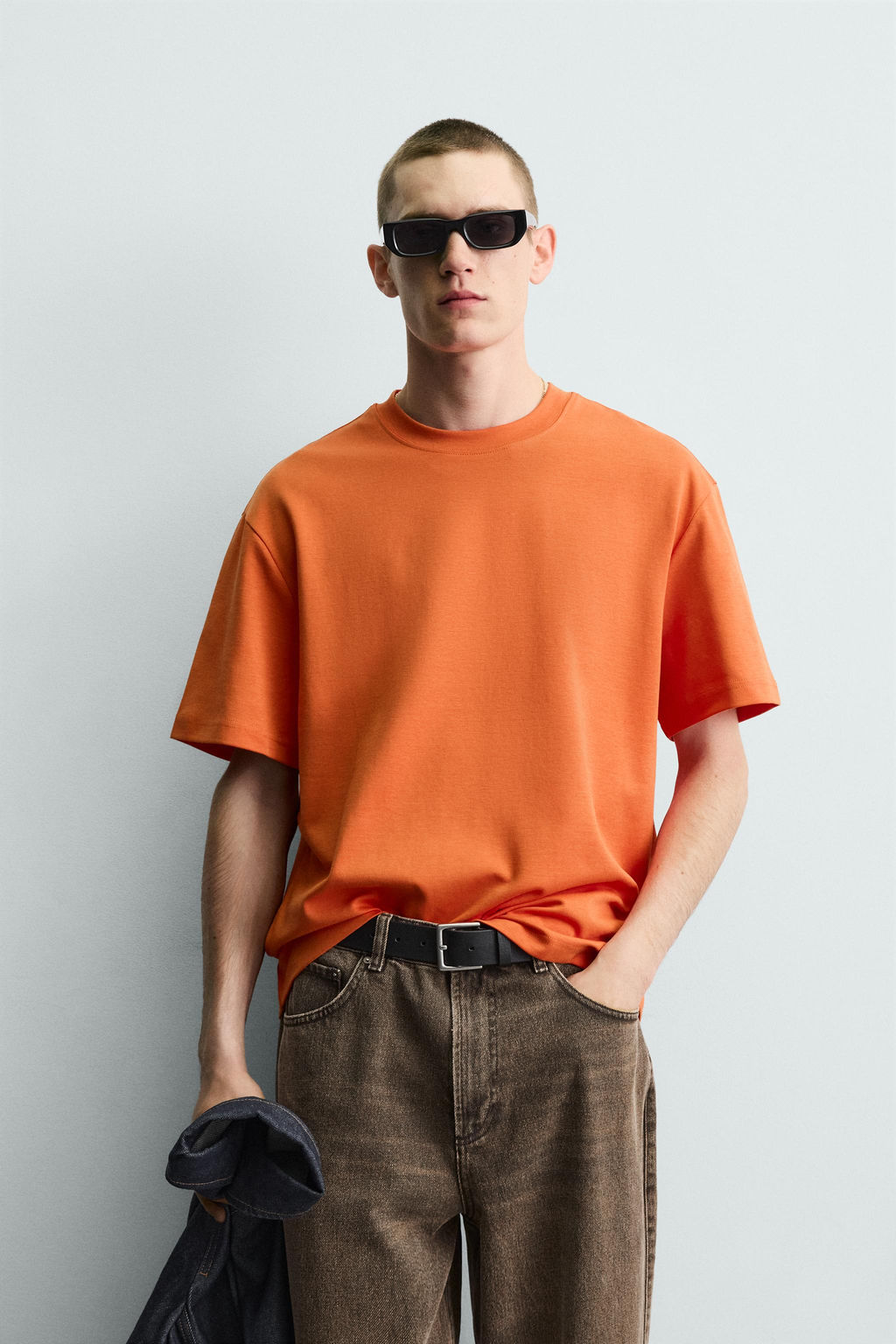 CAMISETA RELAXED FIT INTERLOCK /04 / Naranja