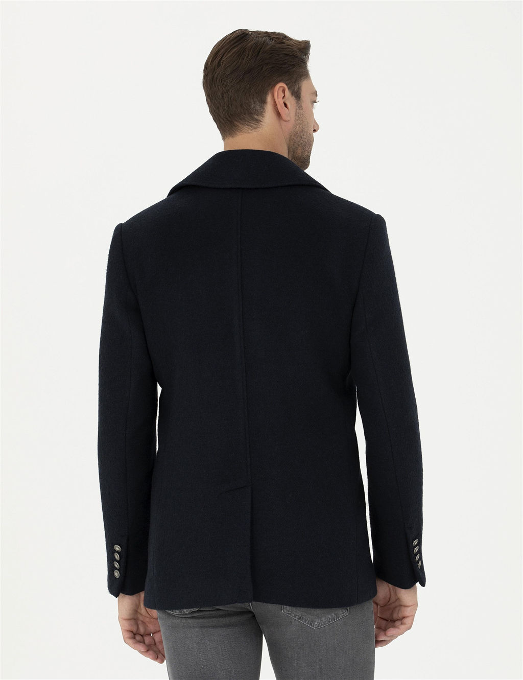 Lacivert Slim Fit Ka_e Kaban