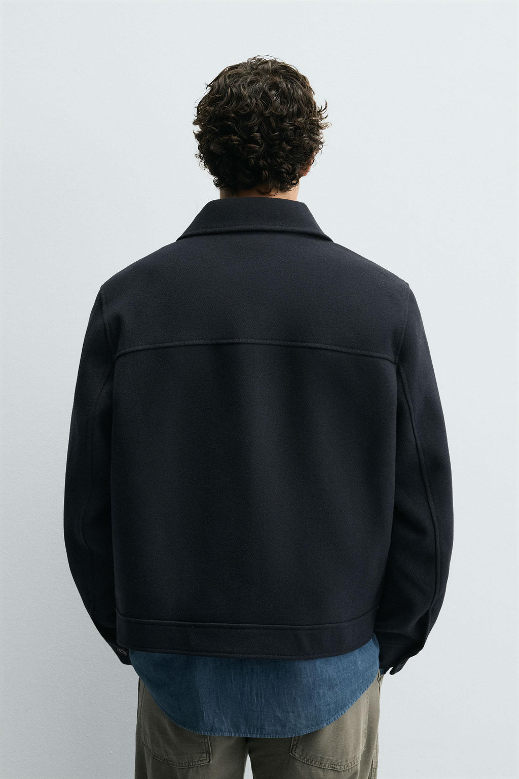 ZIP-UP WOOL EFFECT JACKET - Zara фото 3