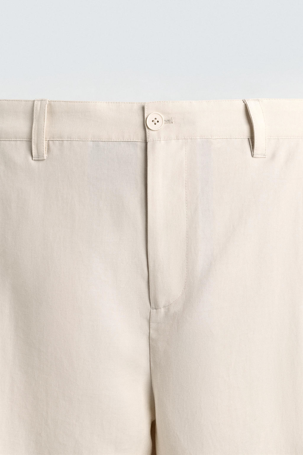 PANTAL?N FLUIDO PLIEGUES LATERALES / Crudo medio - Zara фото 8