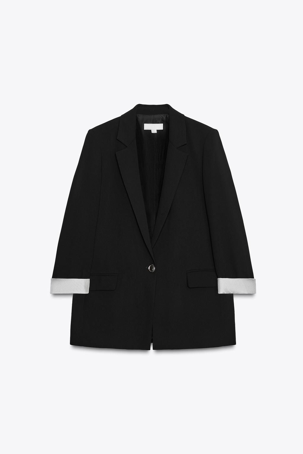 PRINTED CUFF BLAZER - Zara фото 5