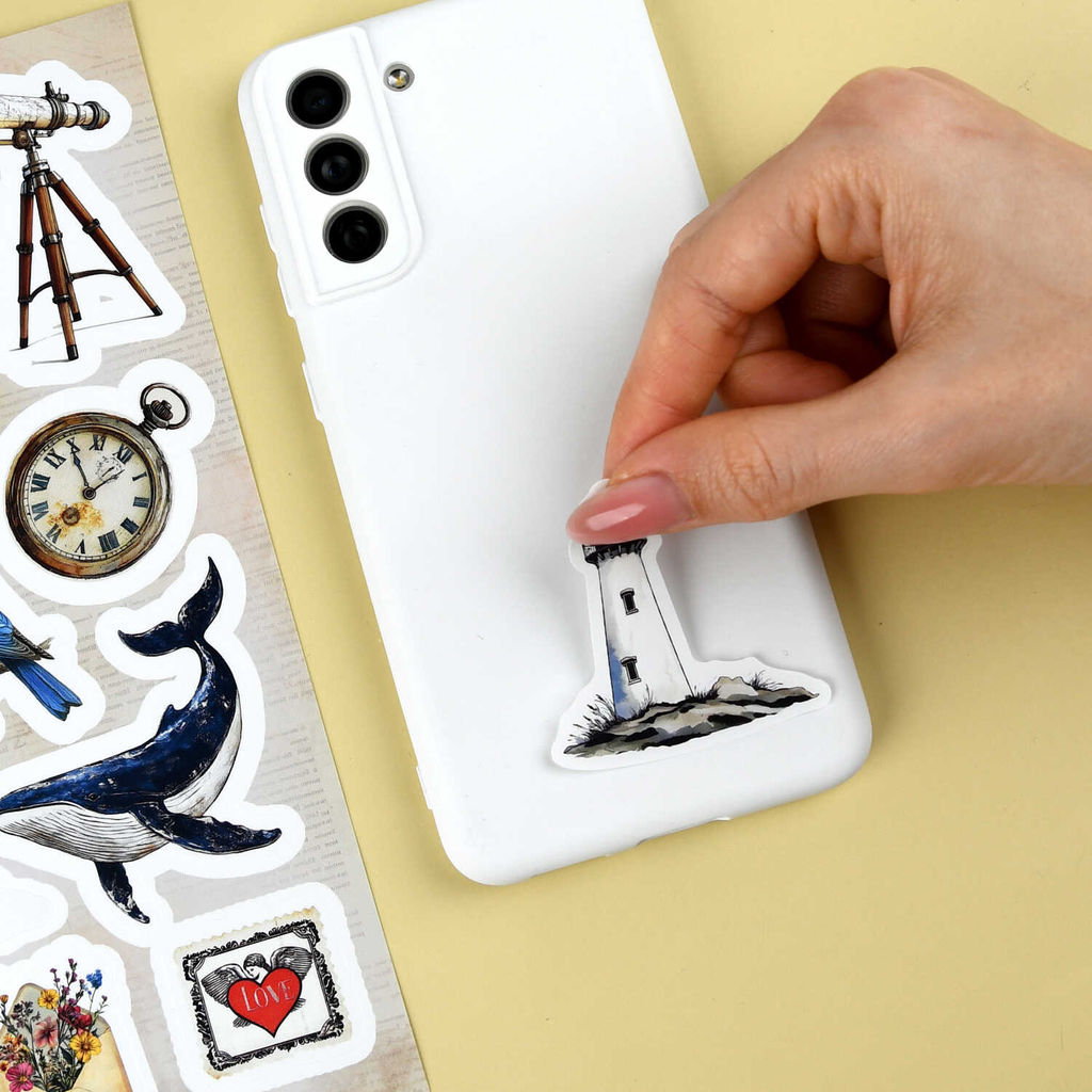 Набор наклеек. Серия "Любимые стикеры" арт. 72042 ВИНТАЖ 2 /148х210 мм,