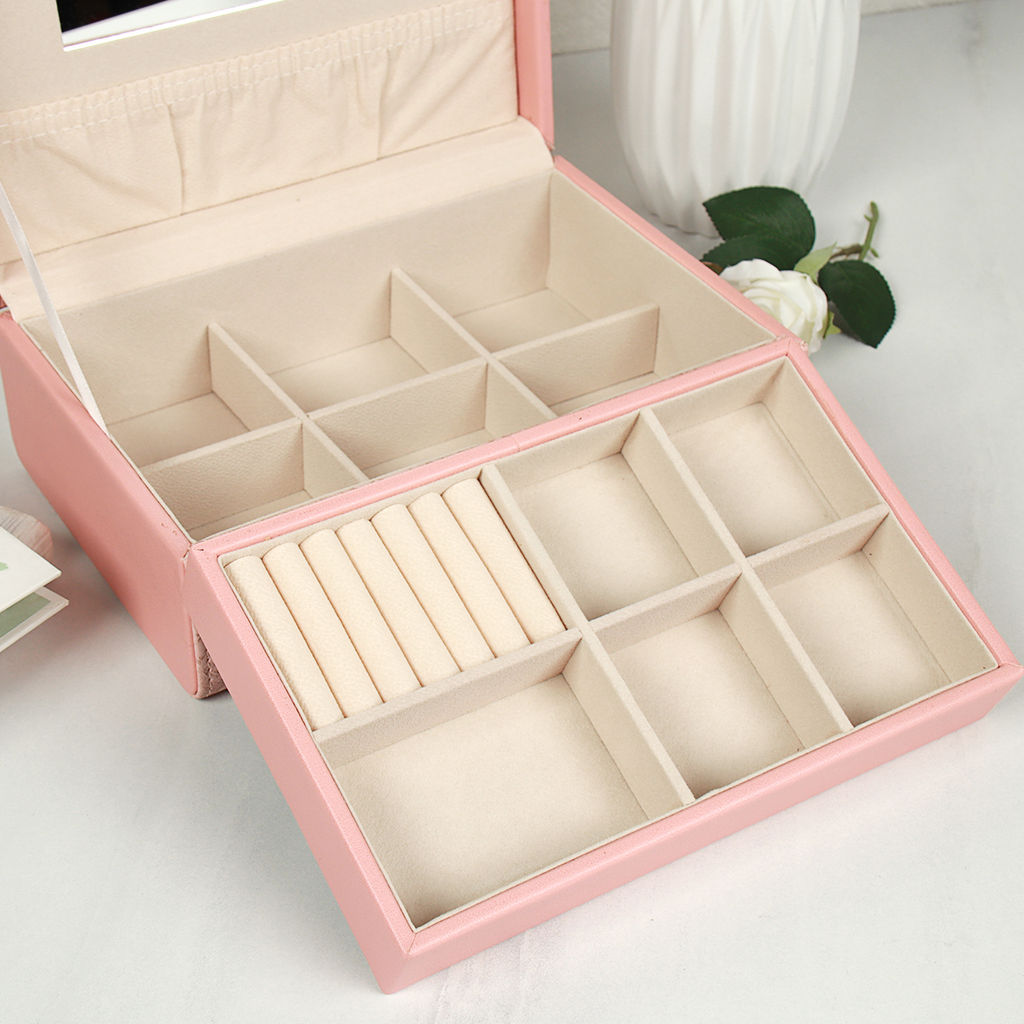 Шкатулка для украшений 24x16x9 см / H178 /уп 24/ (Розовый) - Галеонтрейд фото 12