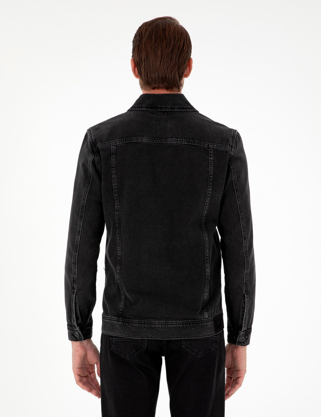 Siyah Slim Fit Jean Ceket - Pierre cardin фото 5