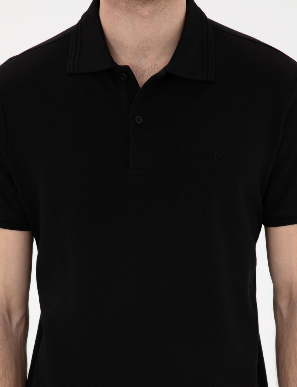 Siyah Slim Fit %100 Pamuk Polo Yaka Basic Ti__rt - Pierre cardin фото 6