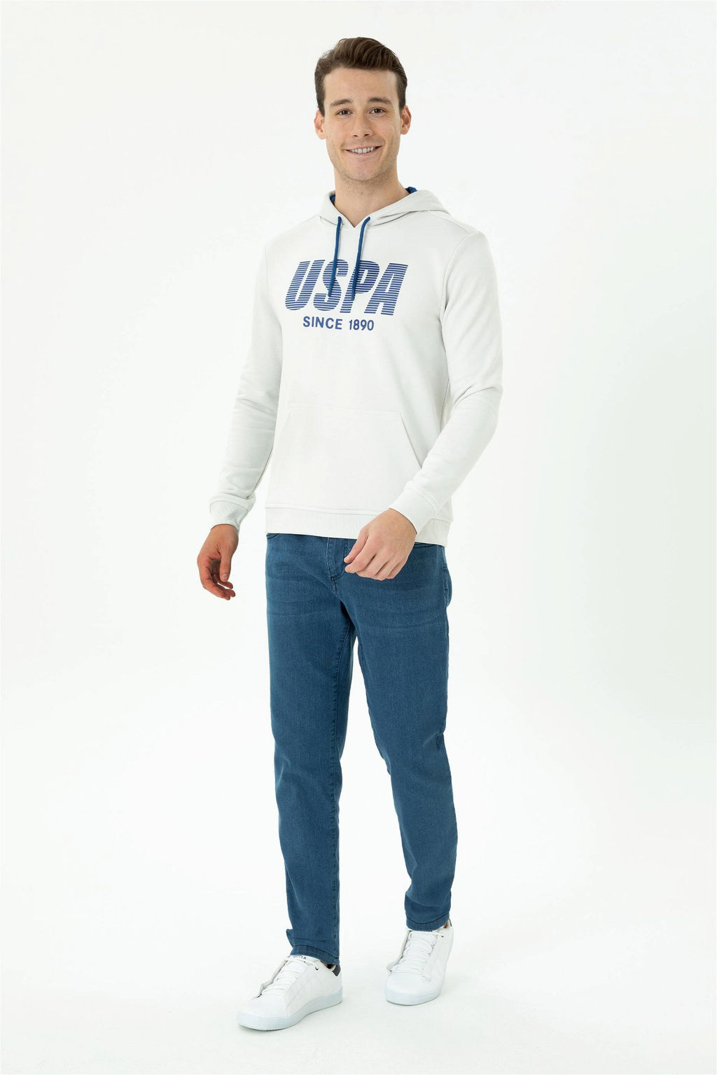 U. S. Polo Assn Мужская толстовка с капюшоном и камнем - U.s. polo assn фото 11