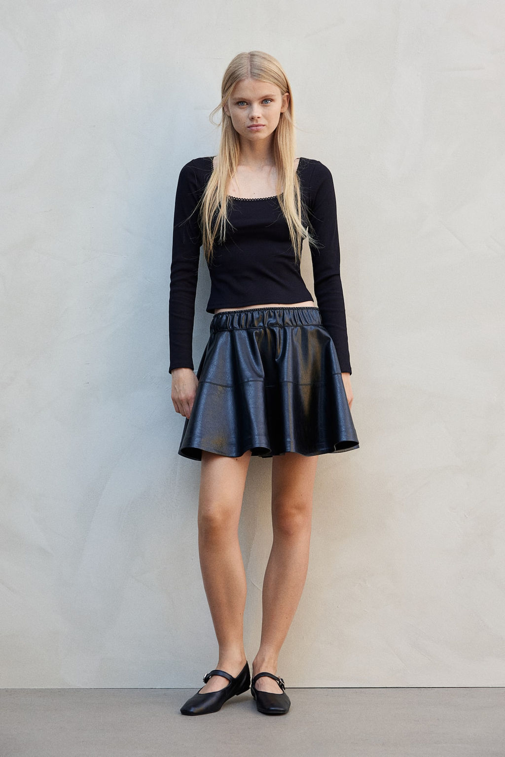 Top de algodon con ribete de picot - H&m фото 2