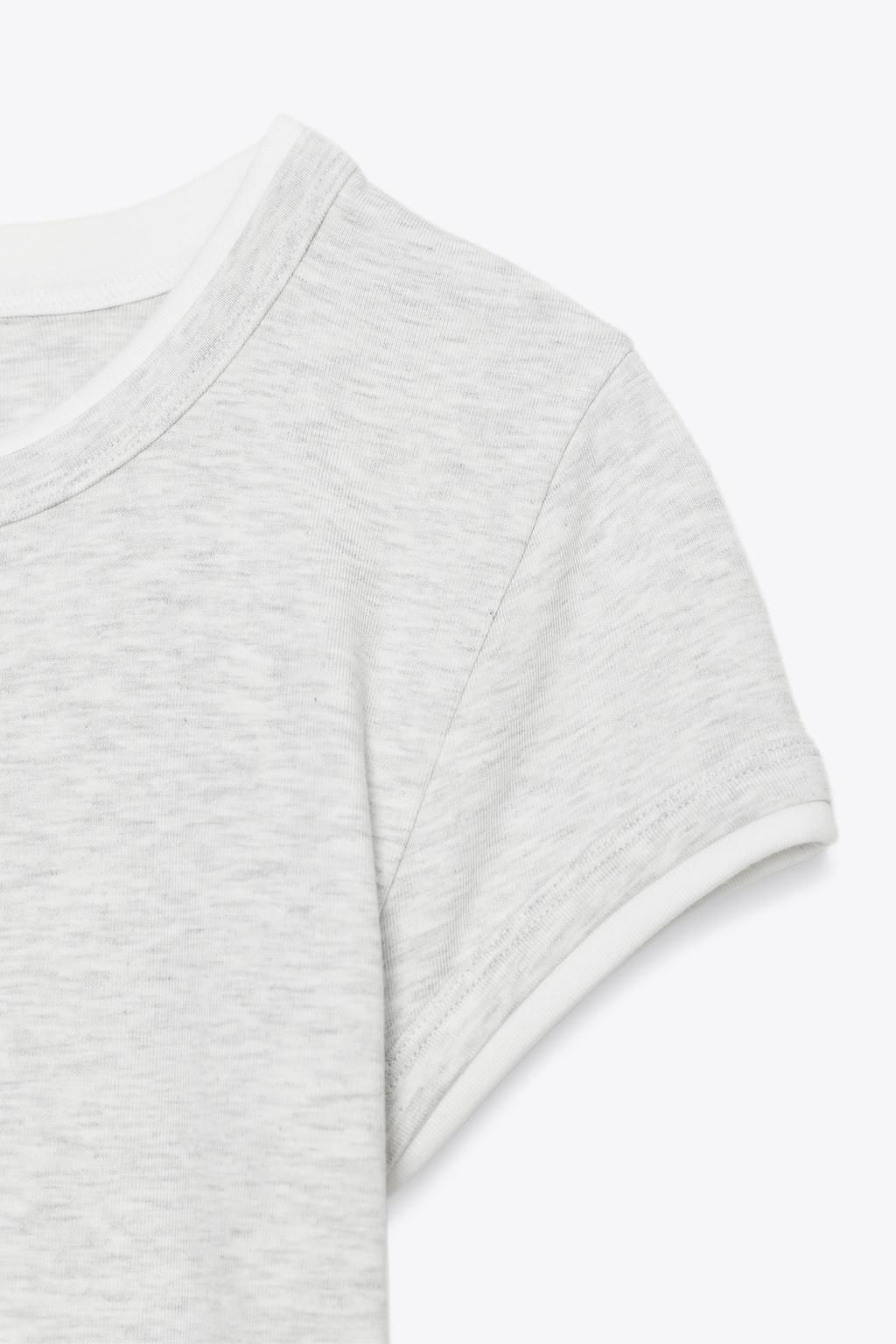DOUBLE T-SHIRT - Zara фото 9