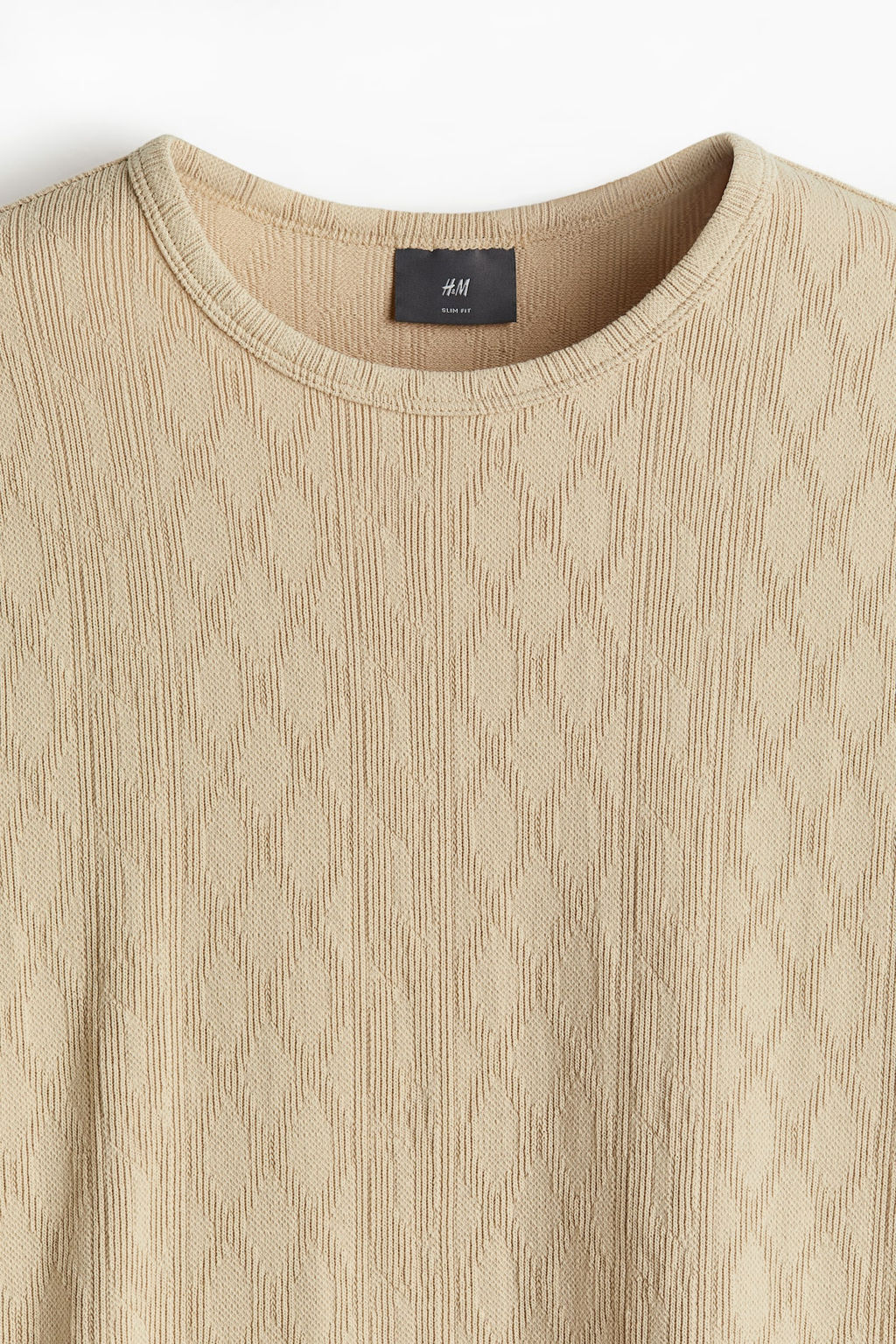 Camiseta con textura Slim Fit - H&m фото 4