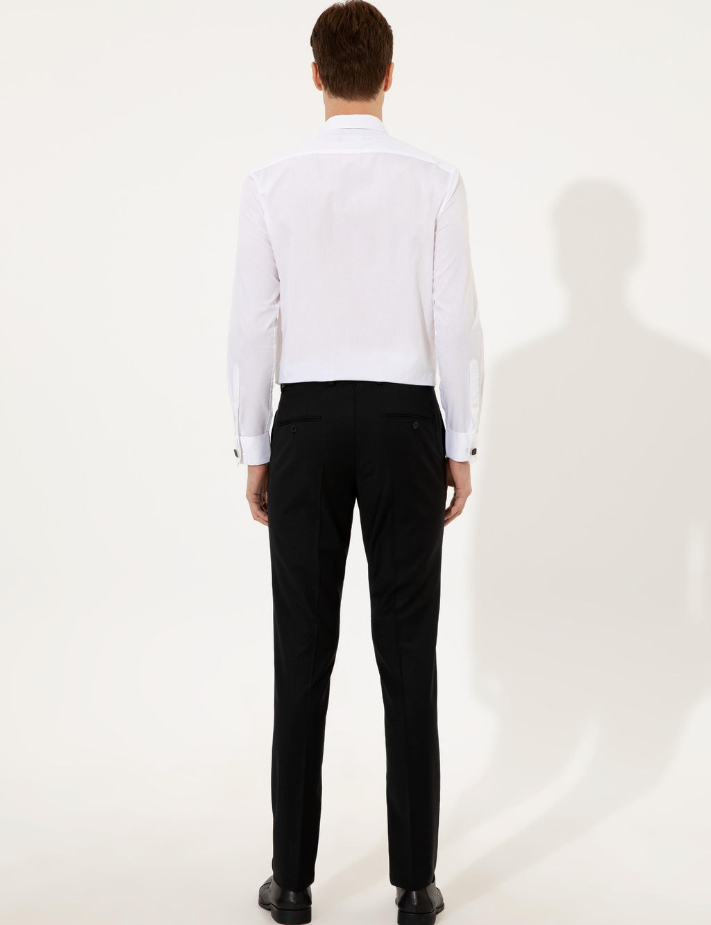 Черные зауженные брюки из ткани - Cacharel фото 4