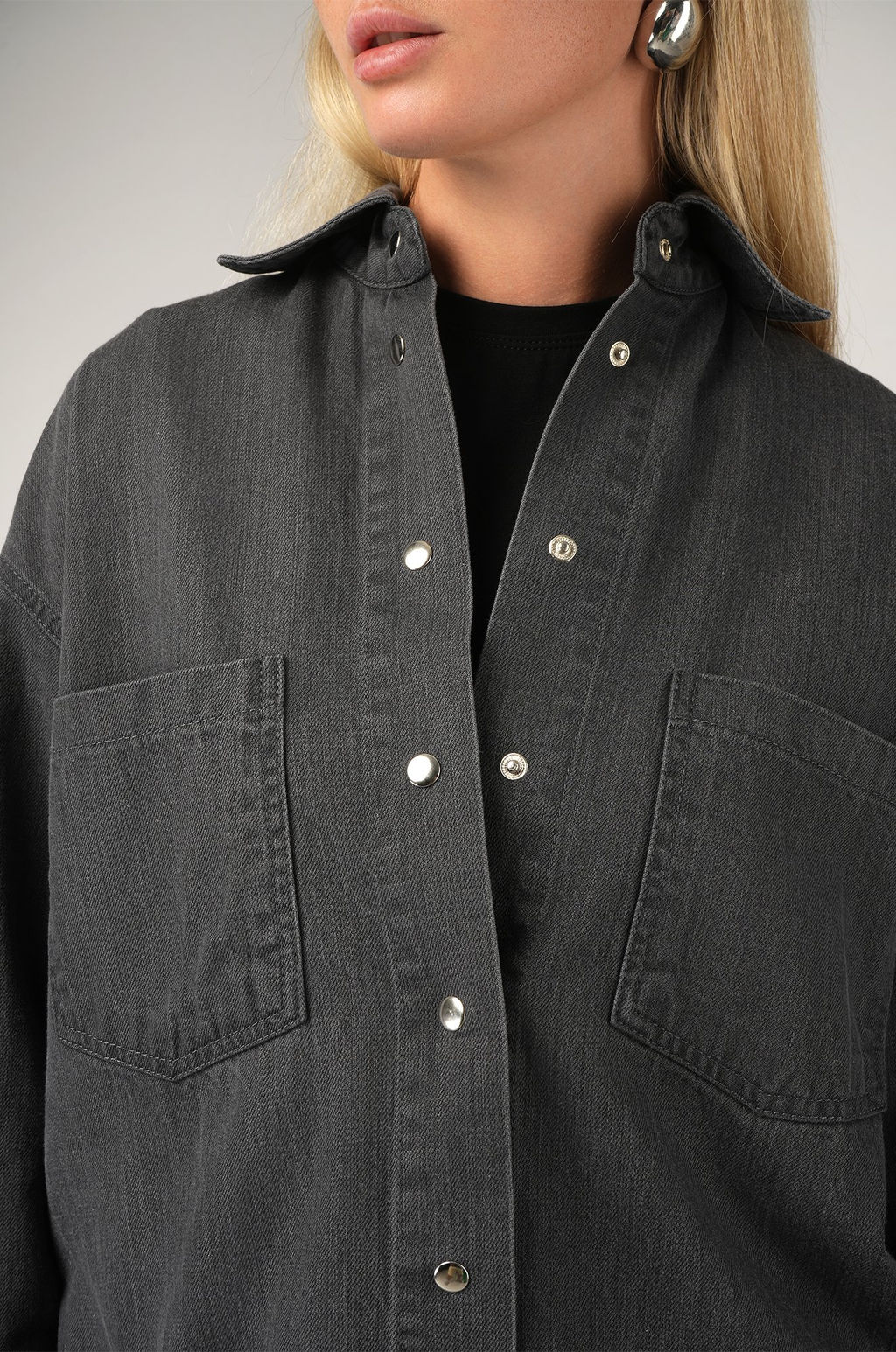 Женская джинсовая рубашка Happyfox