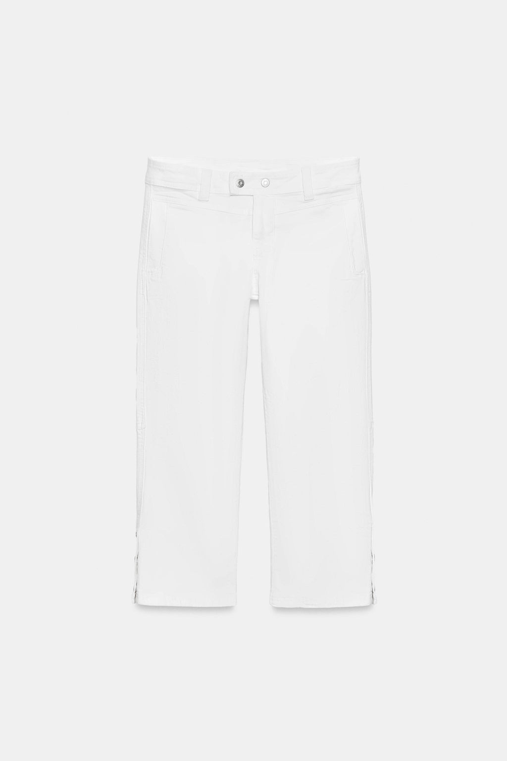 JEANS ZW COLLECTION CAPRI TIRO MEDIO / Blanco - Zara фото 7