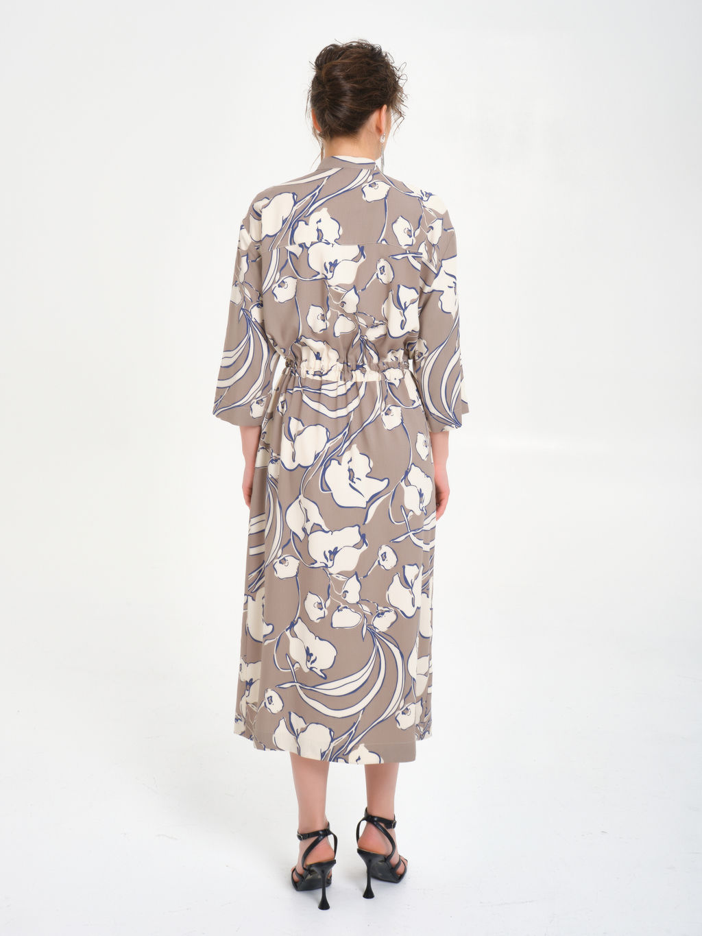 Платье из вискозы с принтом