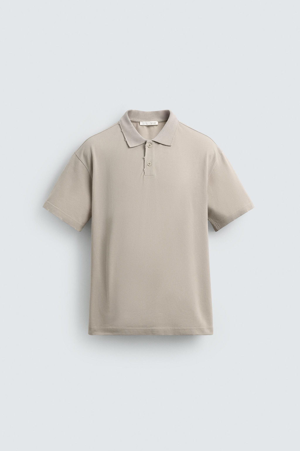 POLO RELAXED FIT LAVADO / Crudo - Zara фото 7