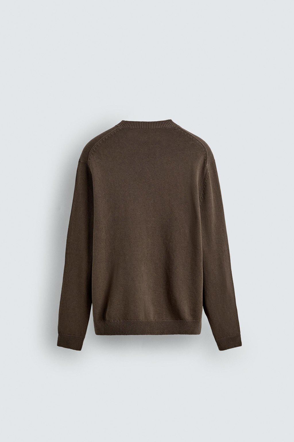 JERSEY REGULAR FIT ALGOD?N - LINO / Khaki oscuro - Zara фото 8