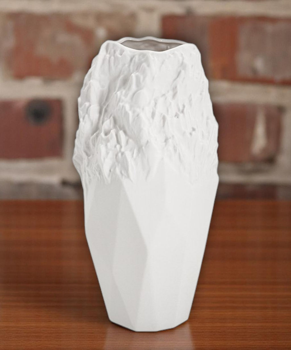 Ваза для цветов, 25,5 см, декоративная, фарфор P, белая, матовая, Текстура, Gloria - Home & Style фото 4