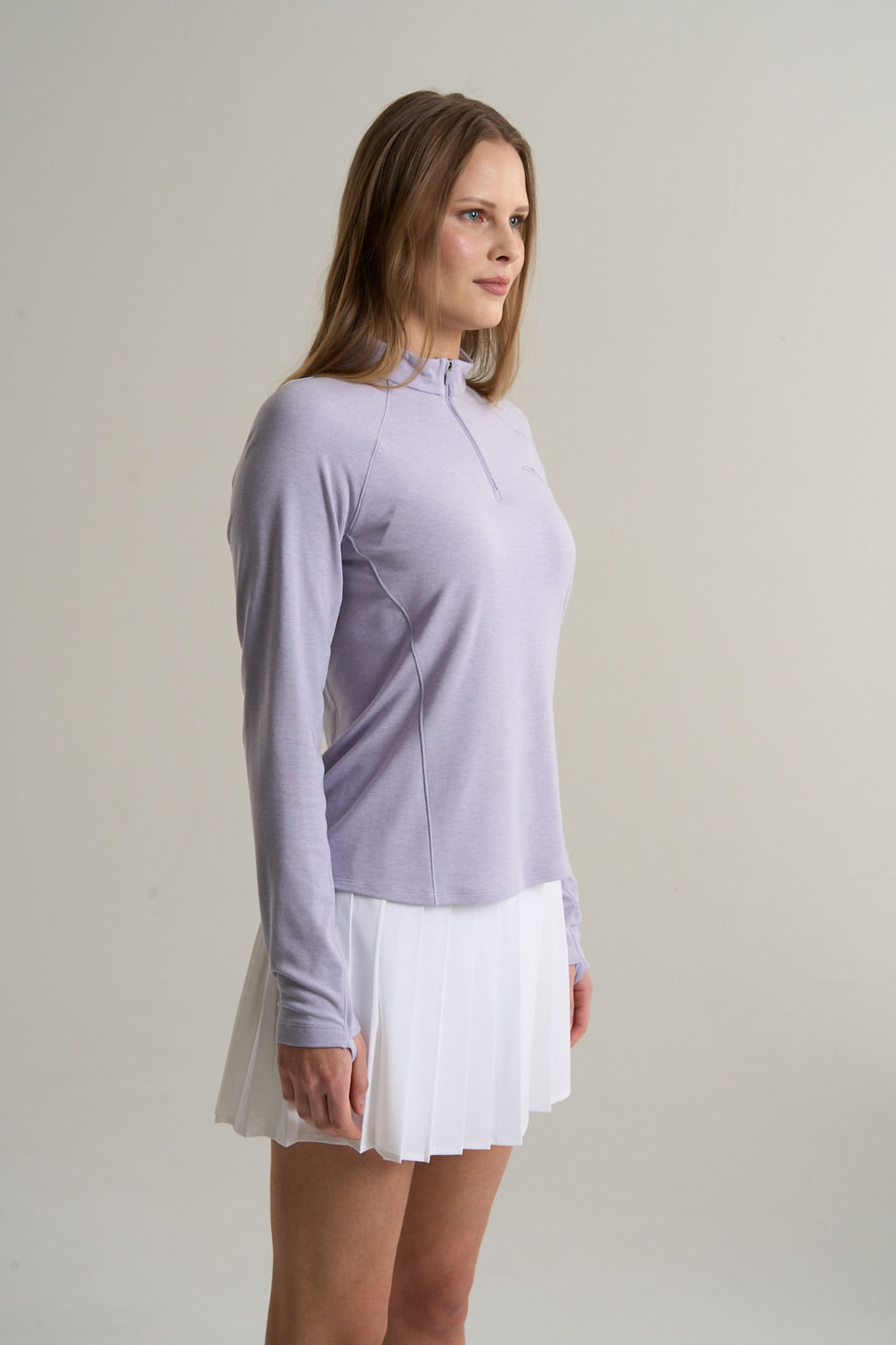 Лонгслив half-zip Фиолетовый ANTA RUNNING LS Tee
