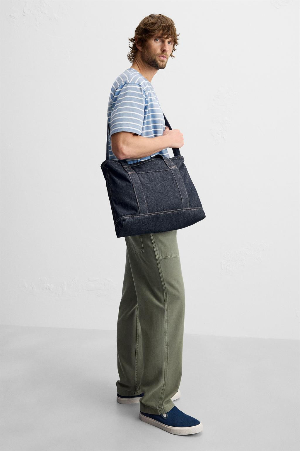 DENIM TOTE BAG - Zara фото 7