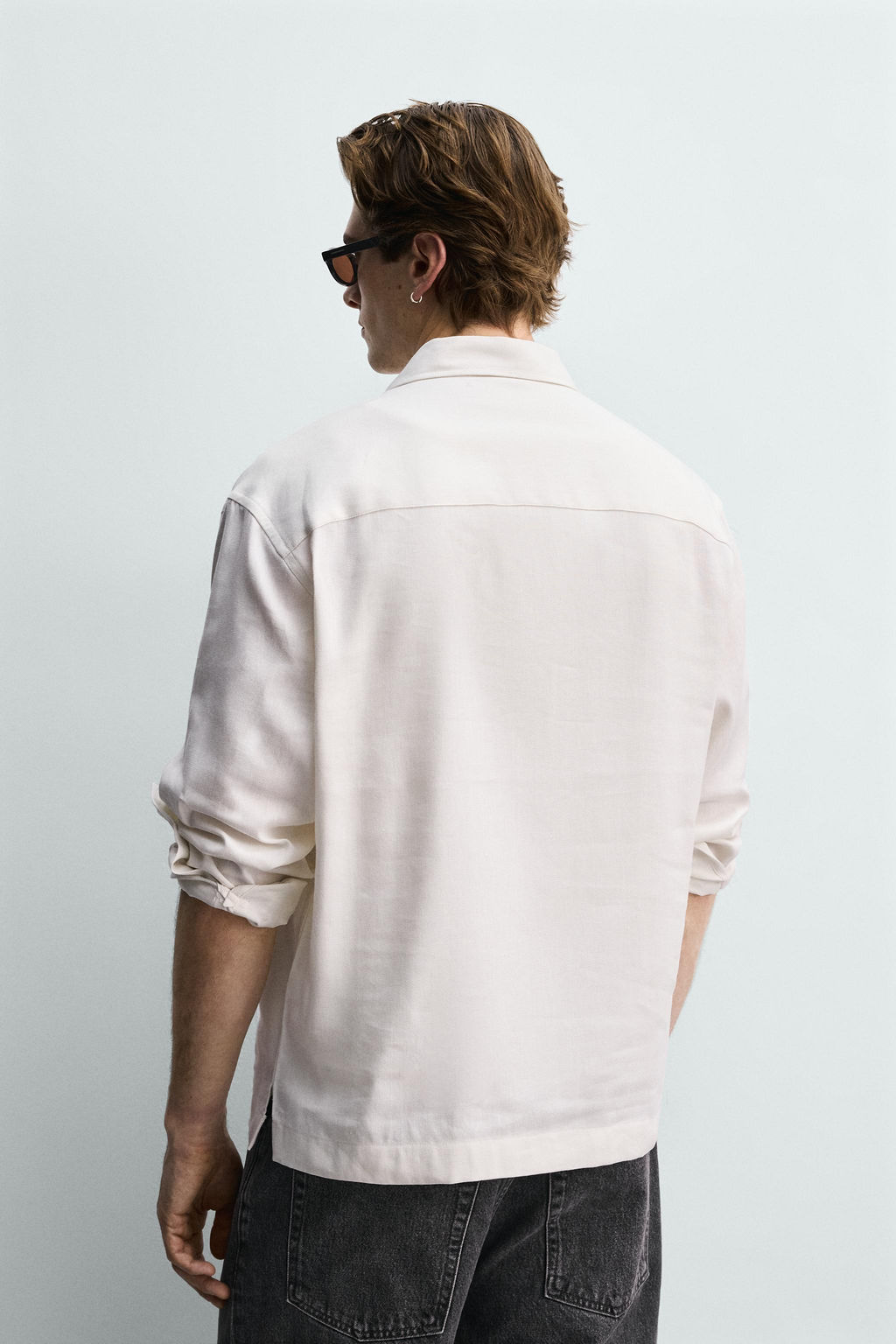CAMISA POLO ALGOD?N - LINO / Crudo - Zara фото 3