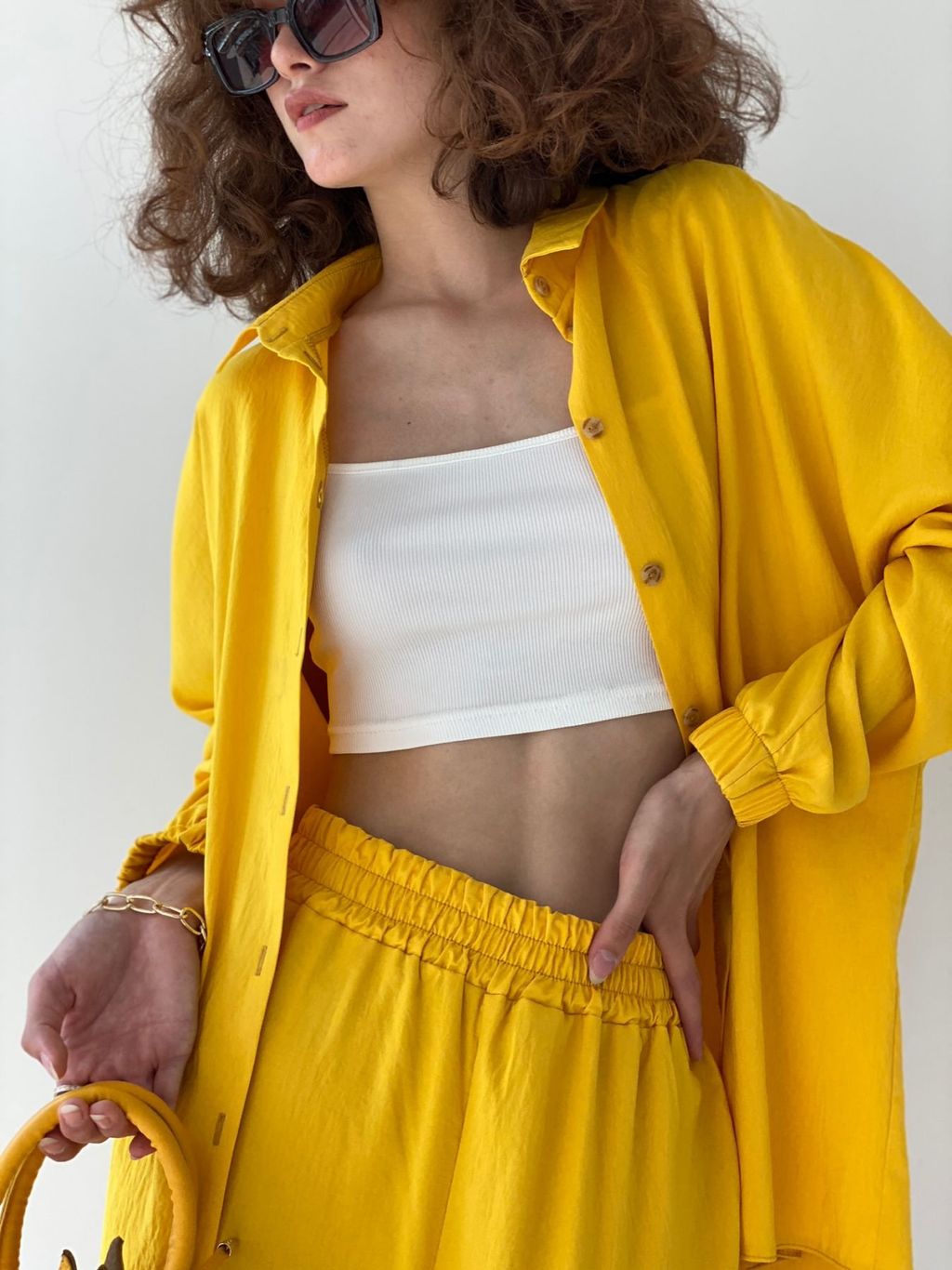 9406 Костюм летний в цвете шафран - Martichelli фото 7