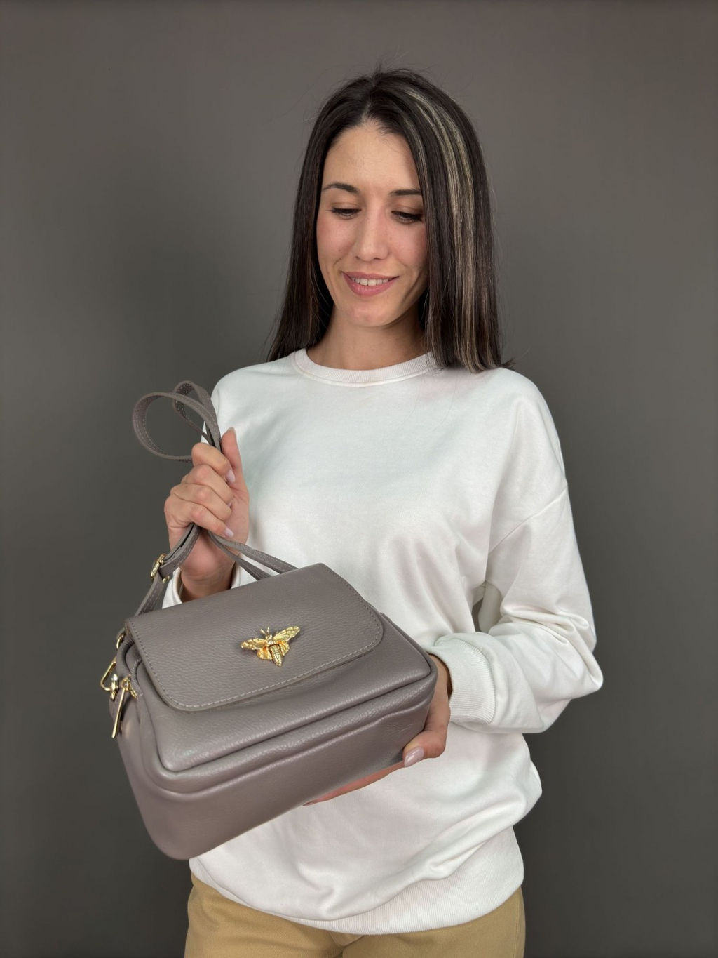 Сумка женская из телячьей кожи