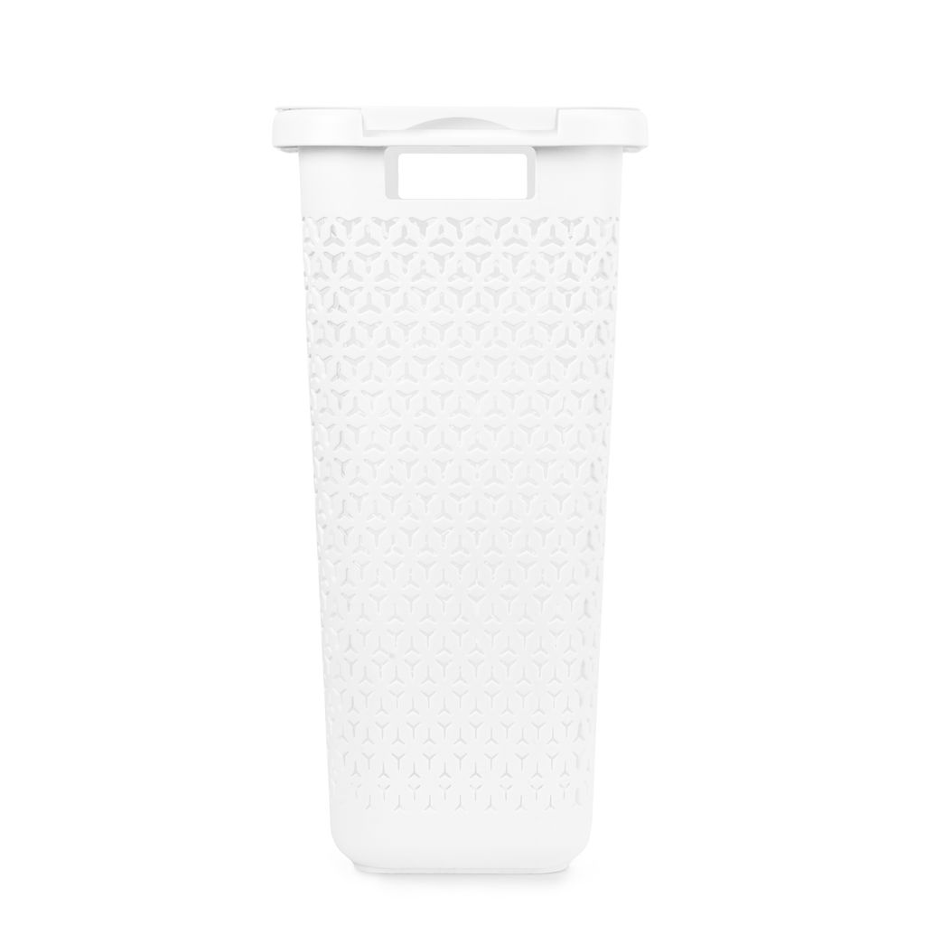 Корзина д/белья Элемент 30л узкая (белый) М9083 - Альтернатива фото 10