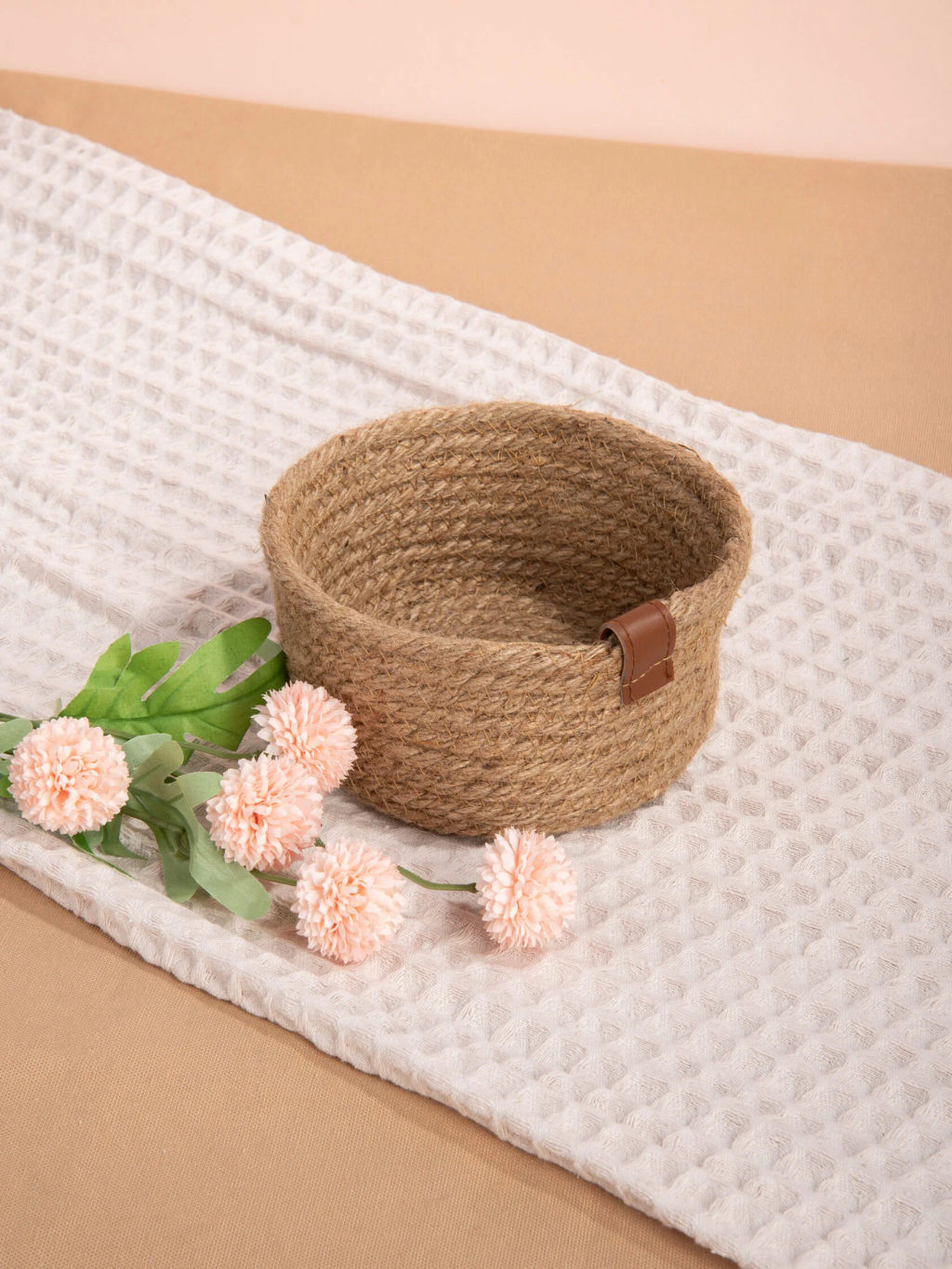 Корзина плетеная L ,цвет беж, арт JH-00319