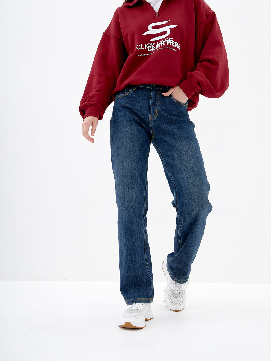 Утепленные Женские Джинсы Прямые - Mossmore фото 22