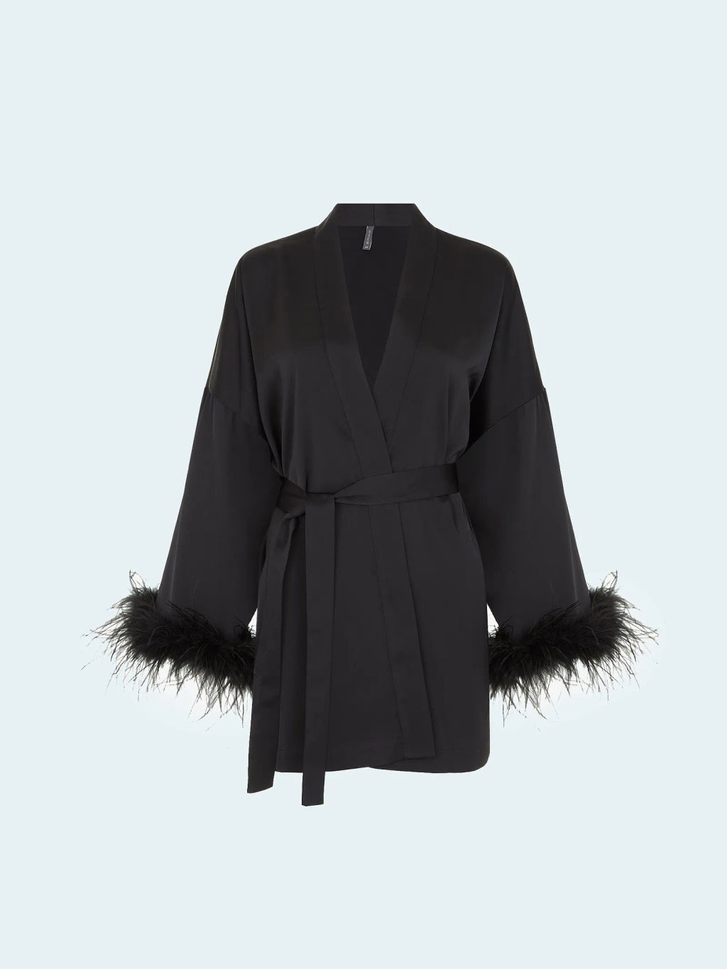 EMKA / Блузка-кимоно с перьями  фото 2