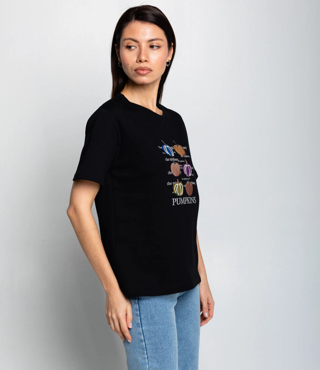 Футболка #КТ30813, чёрный