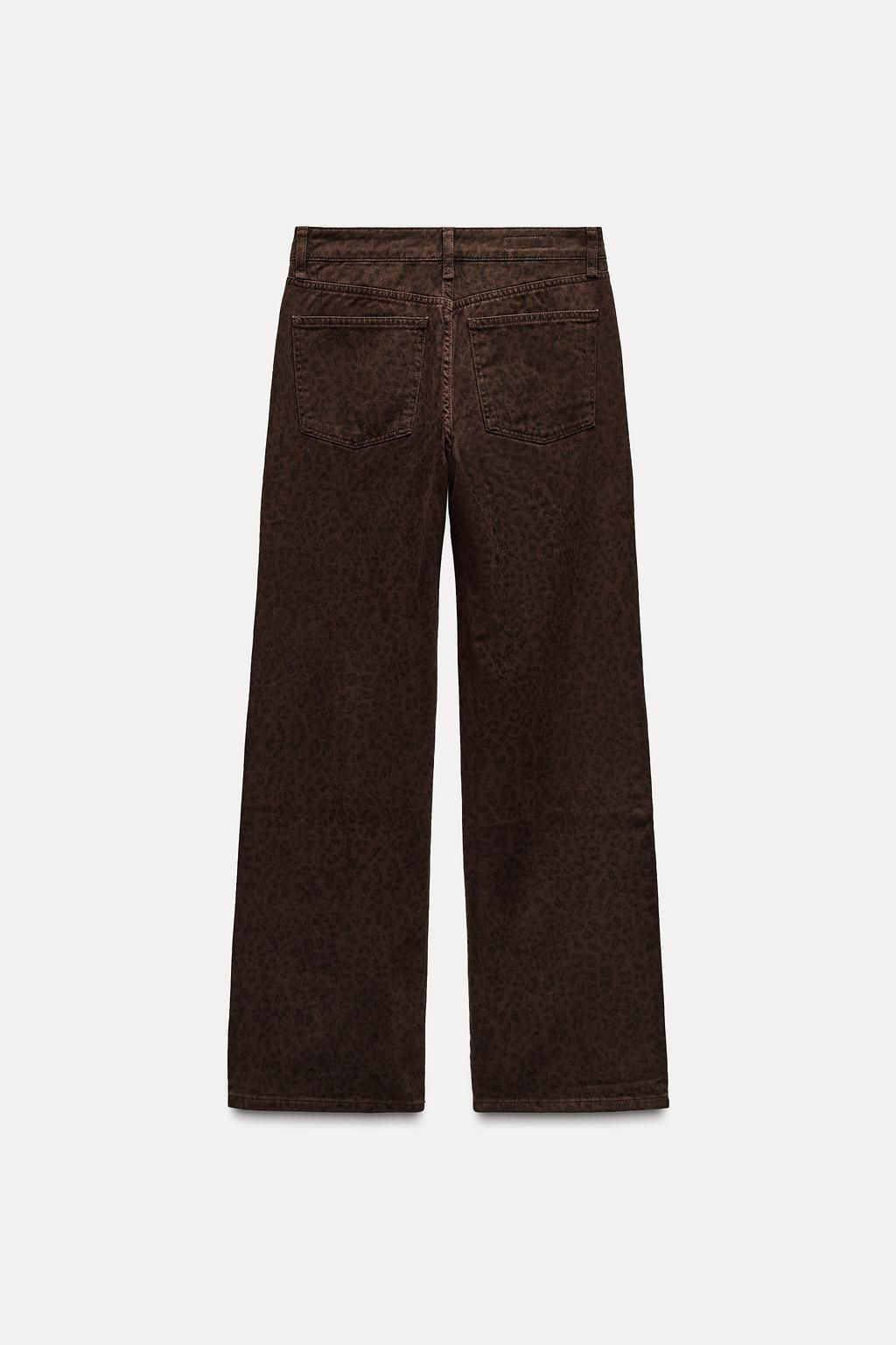 ANIMAL PRINT TRF SLOUCHY JEANS - Zara фото 5