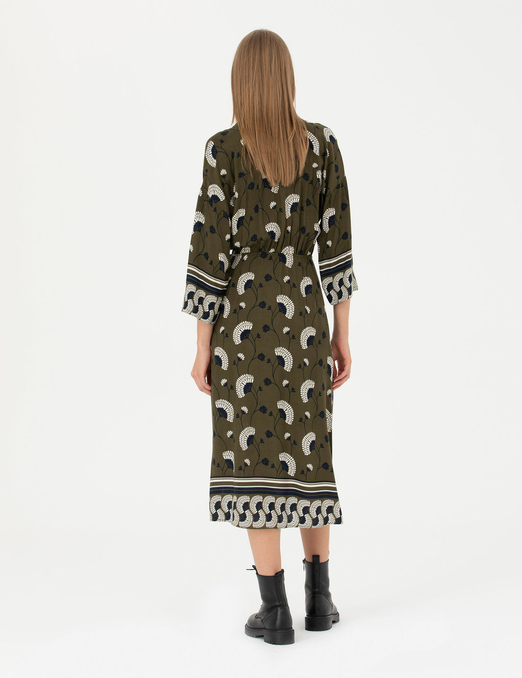 Kahverengi Comfort Fit Dokuma Elbise - Pierre cardin фото 5