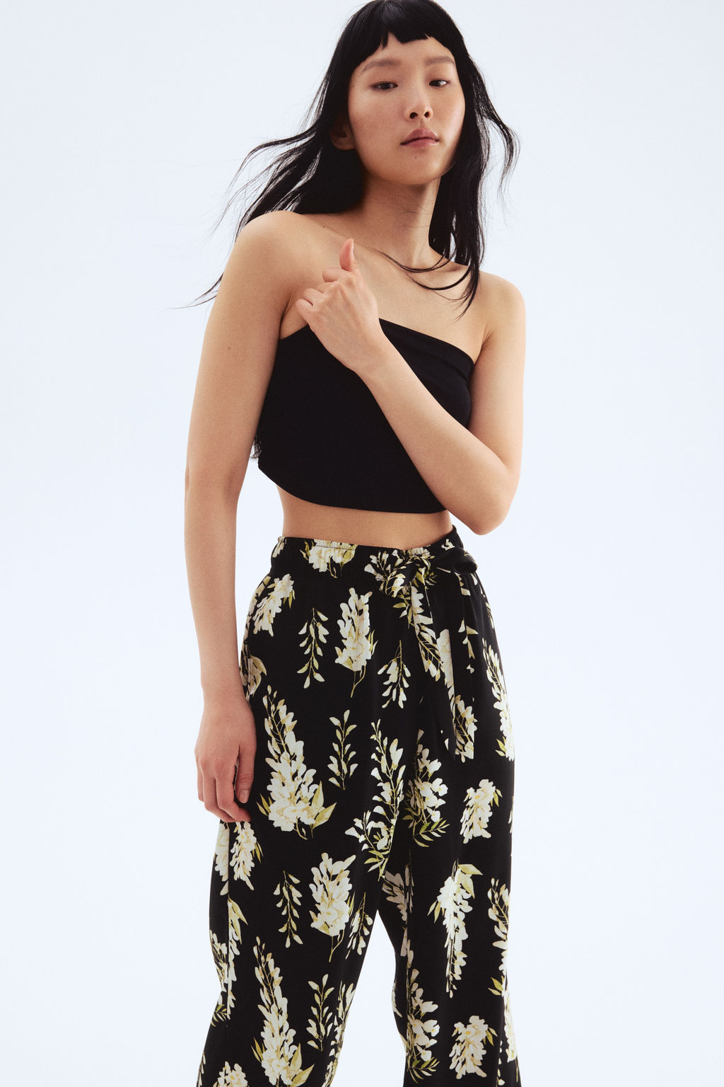 Pantal?n de sarga con cord?n de ajuste - H&m фото 10