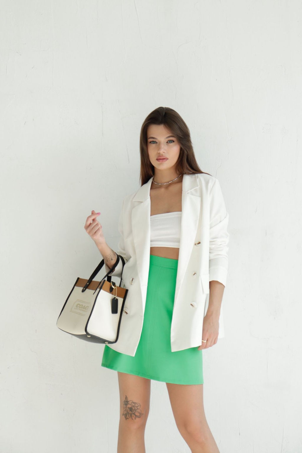 Мини-юбка зелёная - Martichelli фото 7