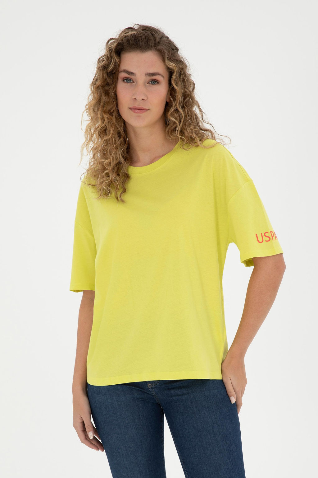 Женская фисташково-зеленая футболка - U.s. polo assn фото 8