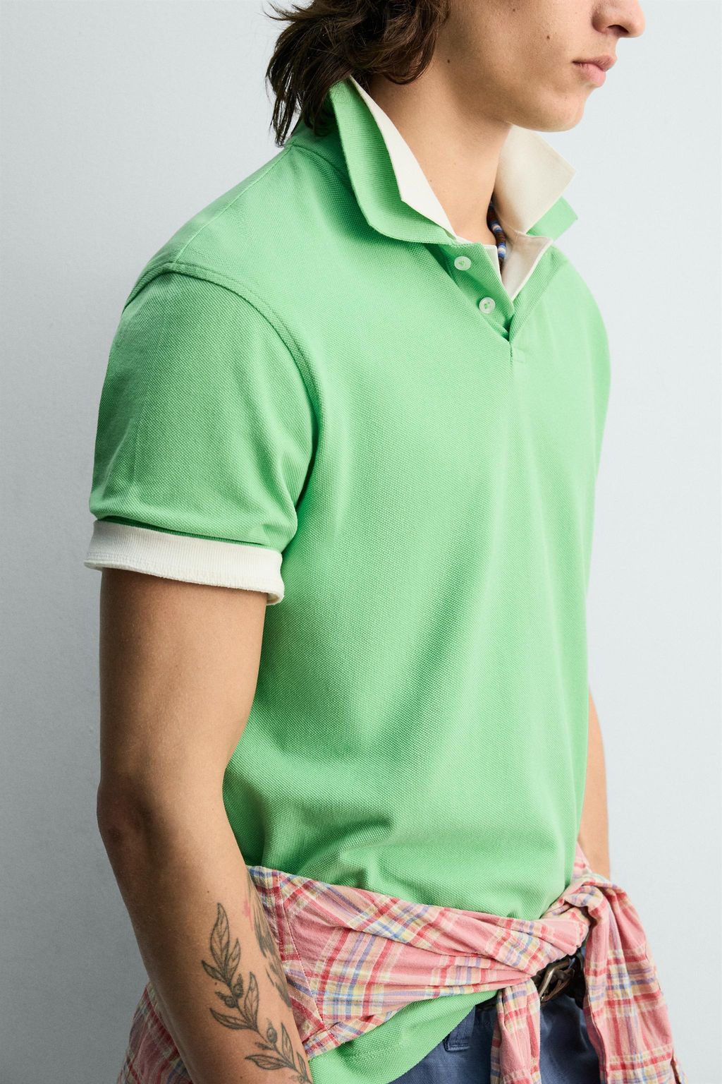 POLO PIQU? REGULAR FIT / Verde manzana - Zara фото 6