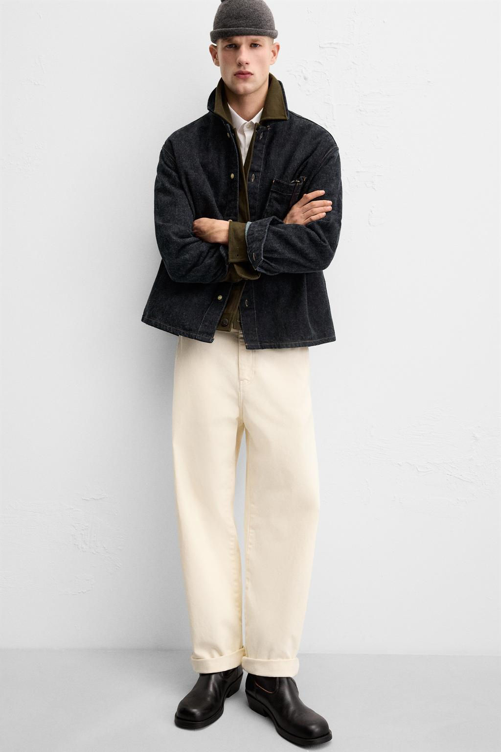 BRUSHED TEXTURE DENIM SHIRT - Zara фото 8